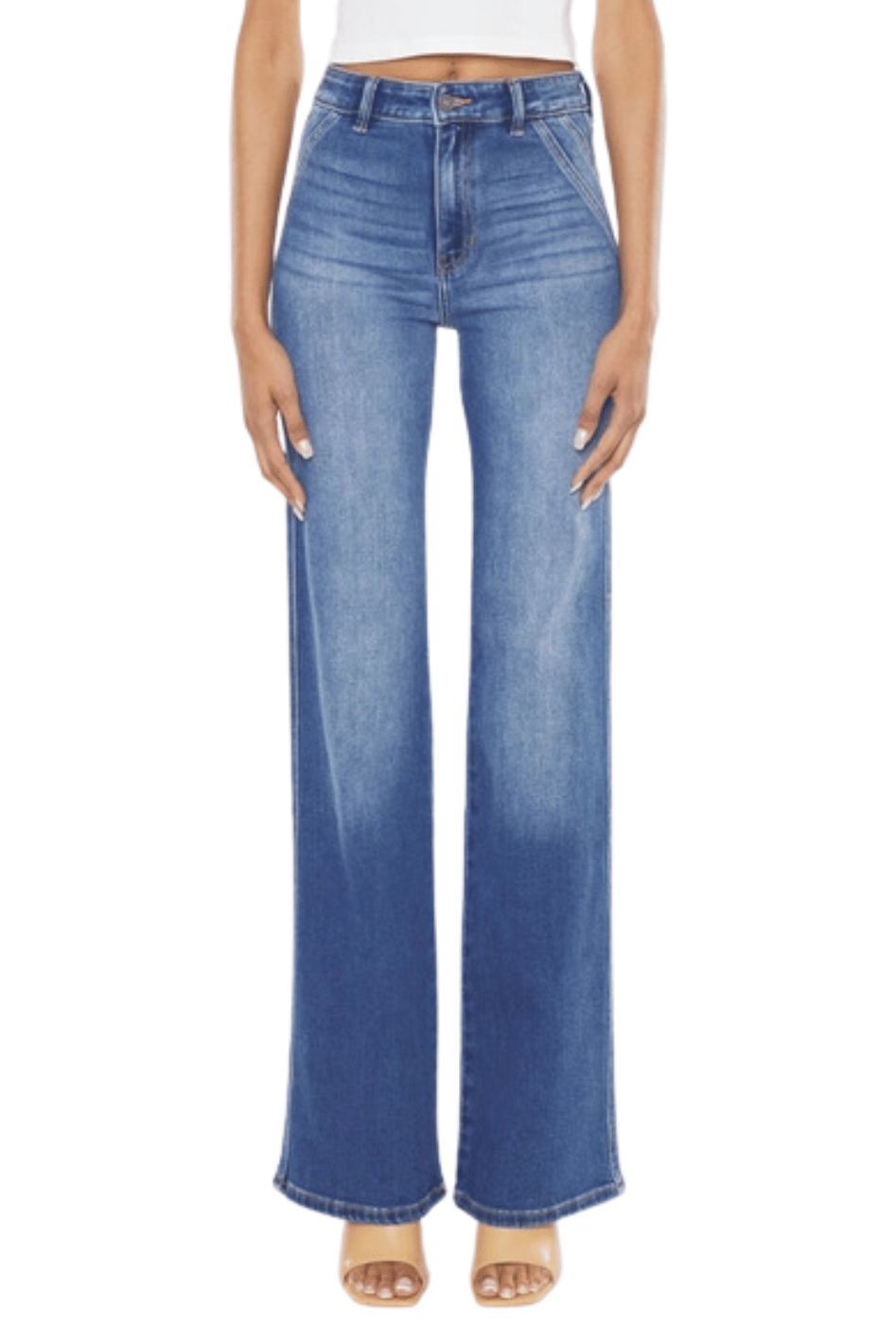 Celia Ultra High Rise Wide Flare Jeans - Expressive Collective CO.
