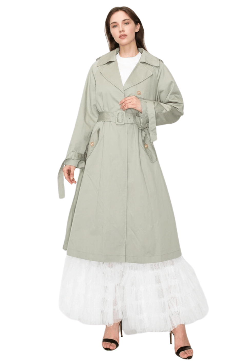 Parisian Pleated Trench Coat - Expressive Collective CO.