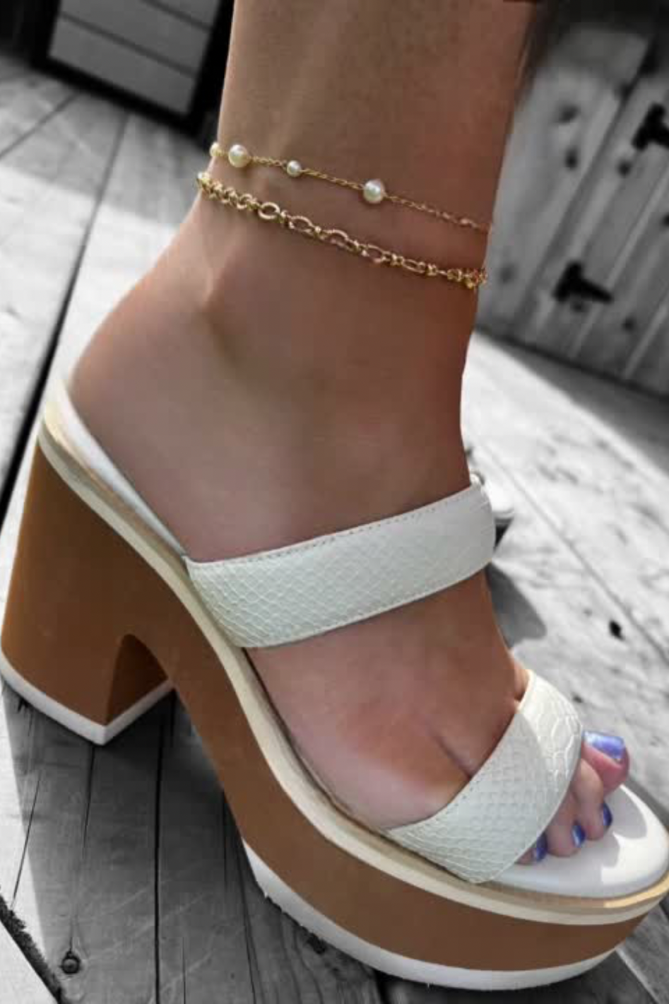 Kalani Pearl Anklet - Expressive Collective CO.