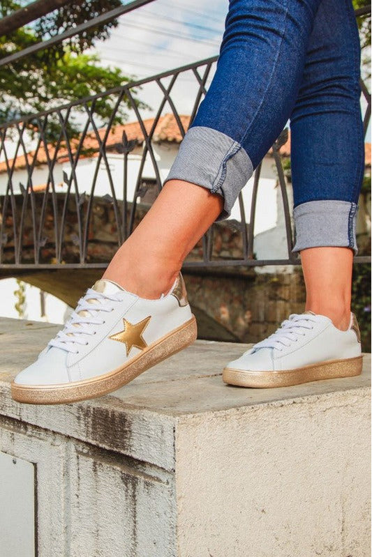 Miel 12 Lifestyle  Gold Star Sneaker - Expressive Collective CO.