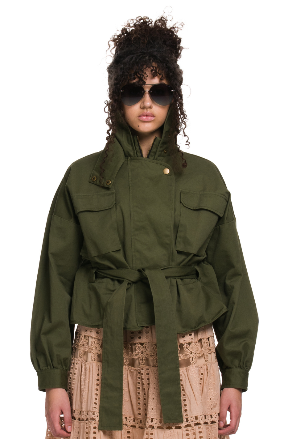 The Commander Chic Belted Anorak Jacket - Expressive Collective CO.