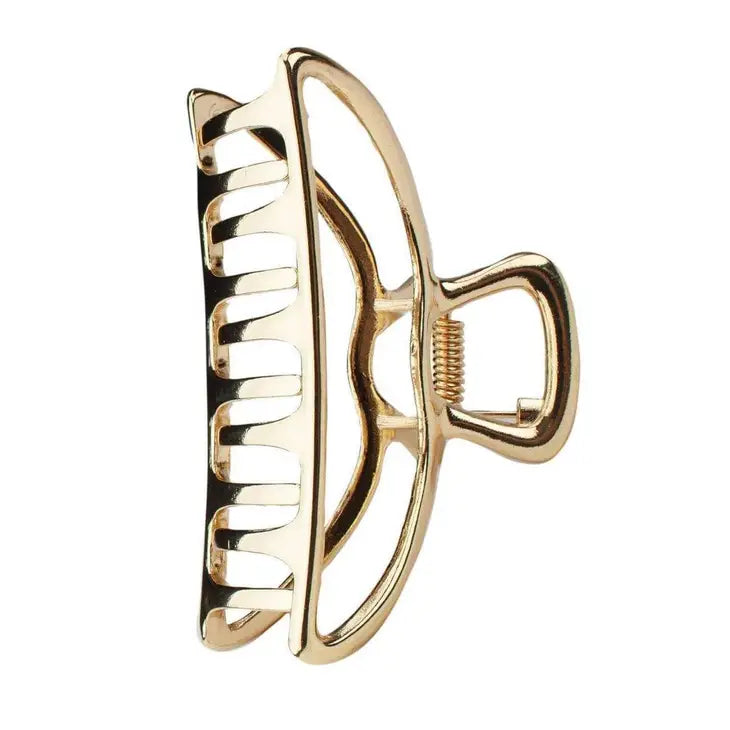 Open Shape Claw Clip Gold - Expressive Collective CO.
