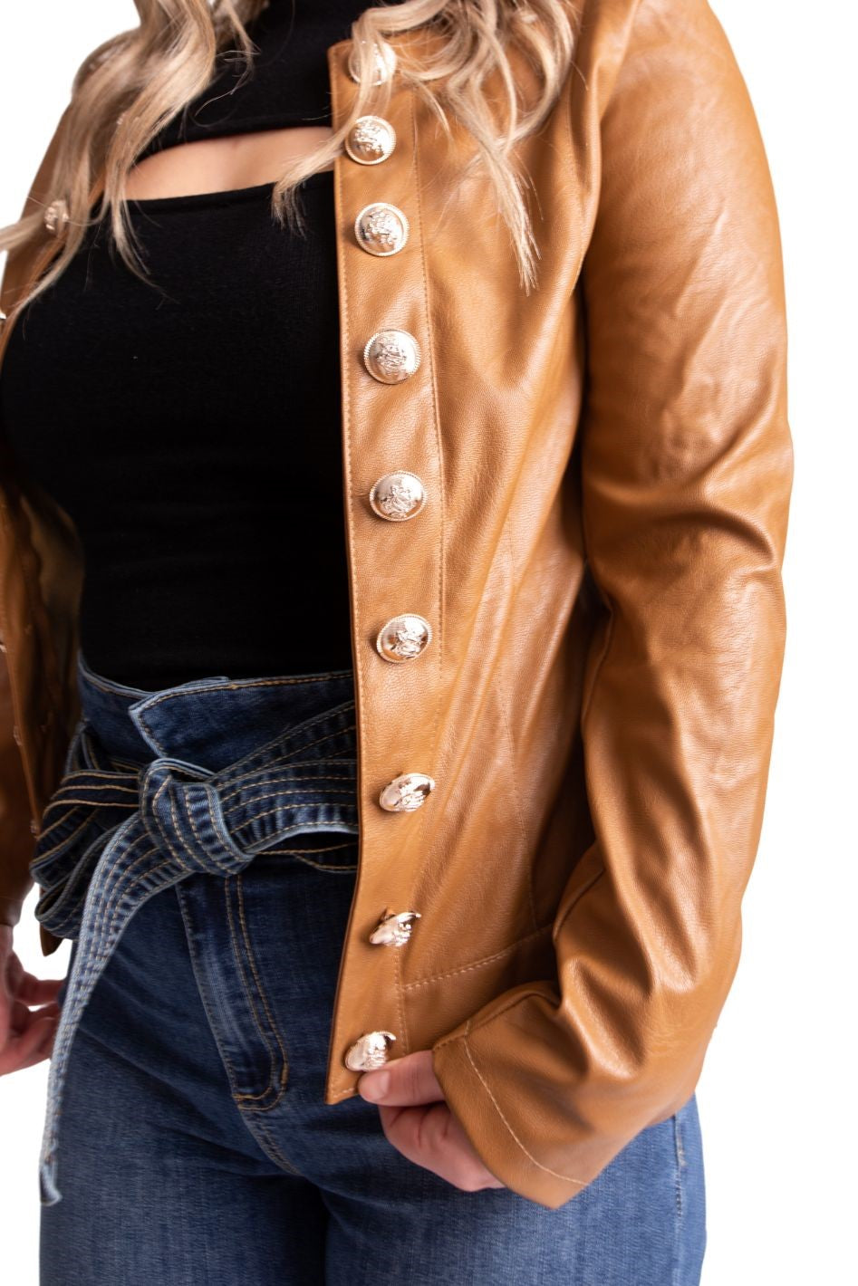 SGT Pepper Faux Leather Moto Jacket