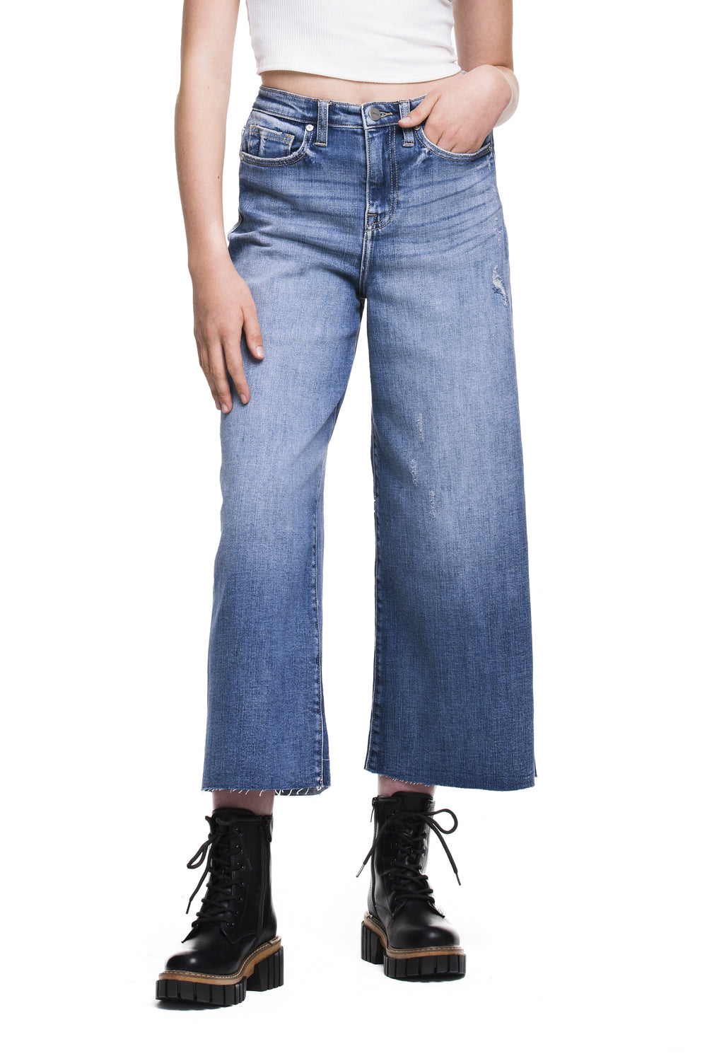 The Hipster High Rise Wide Leg Denim - Expressive Collective CO.