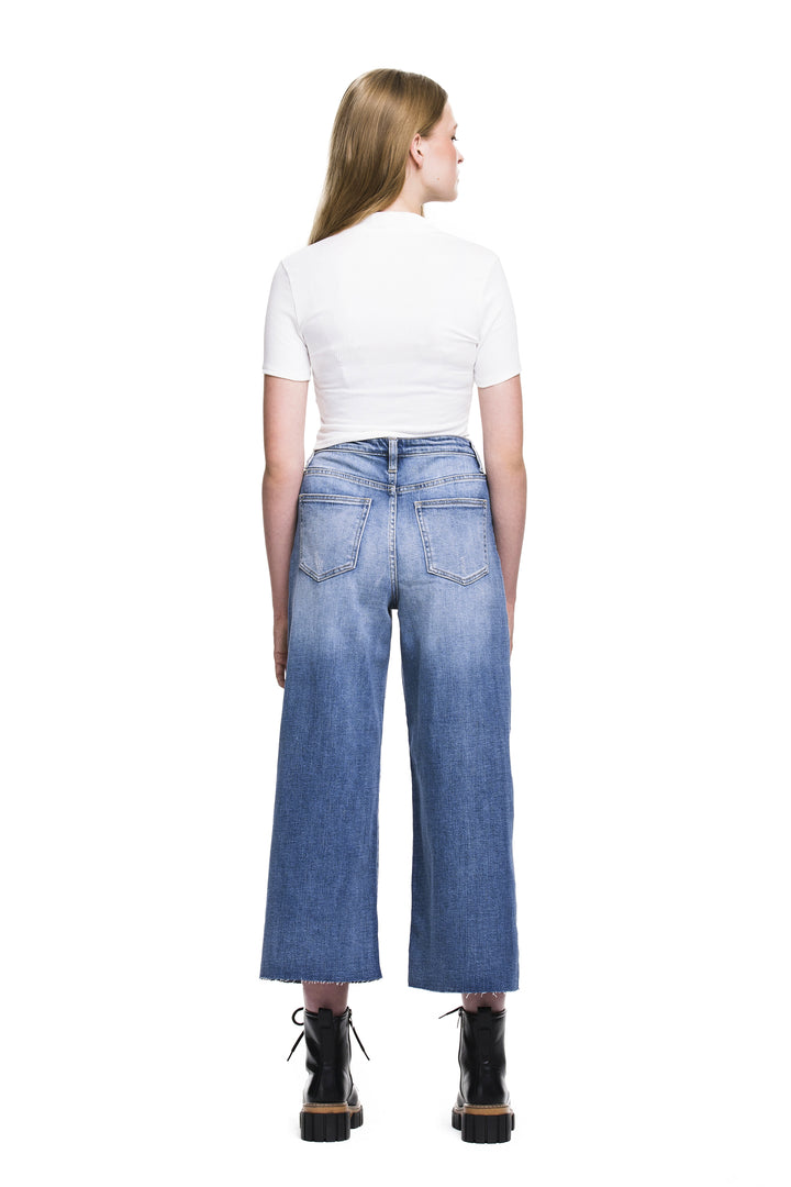 The Hipster High Rise Wide Leg Denim - Expressive Collective CO.
