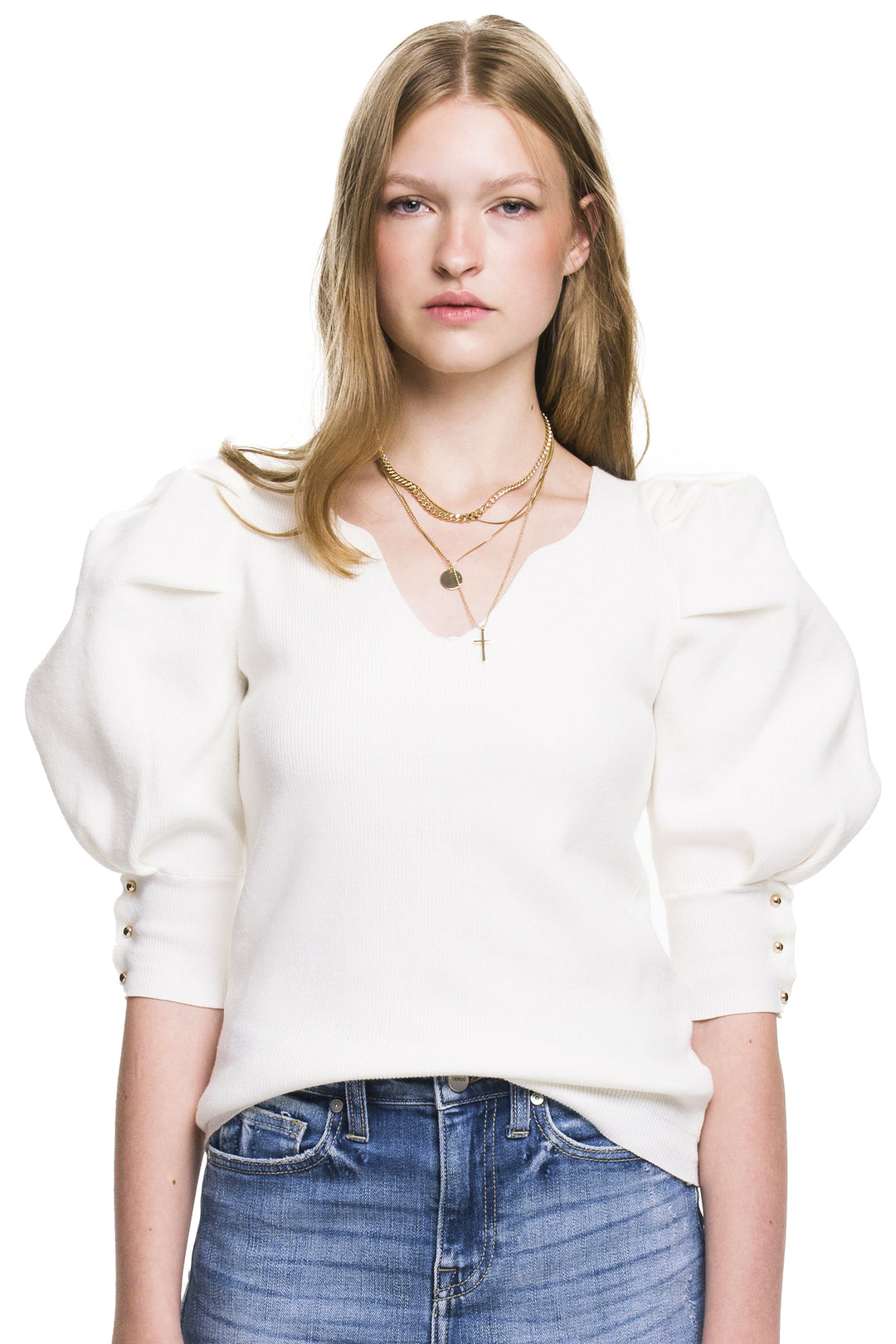 Cream Puff Short Sleeve Sweater - Expressive Collective CO.