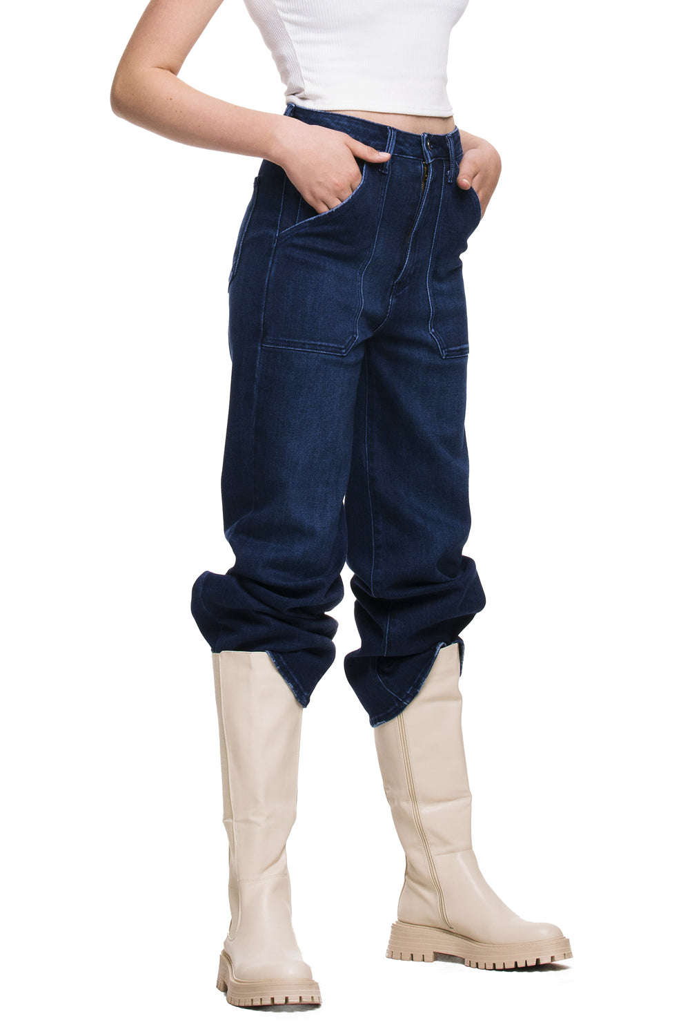 The High Rise Utility Cargo Wide Leg - Expressive Collective CO.
