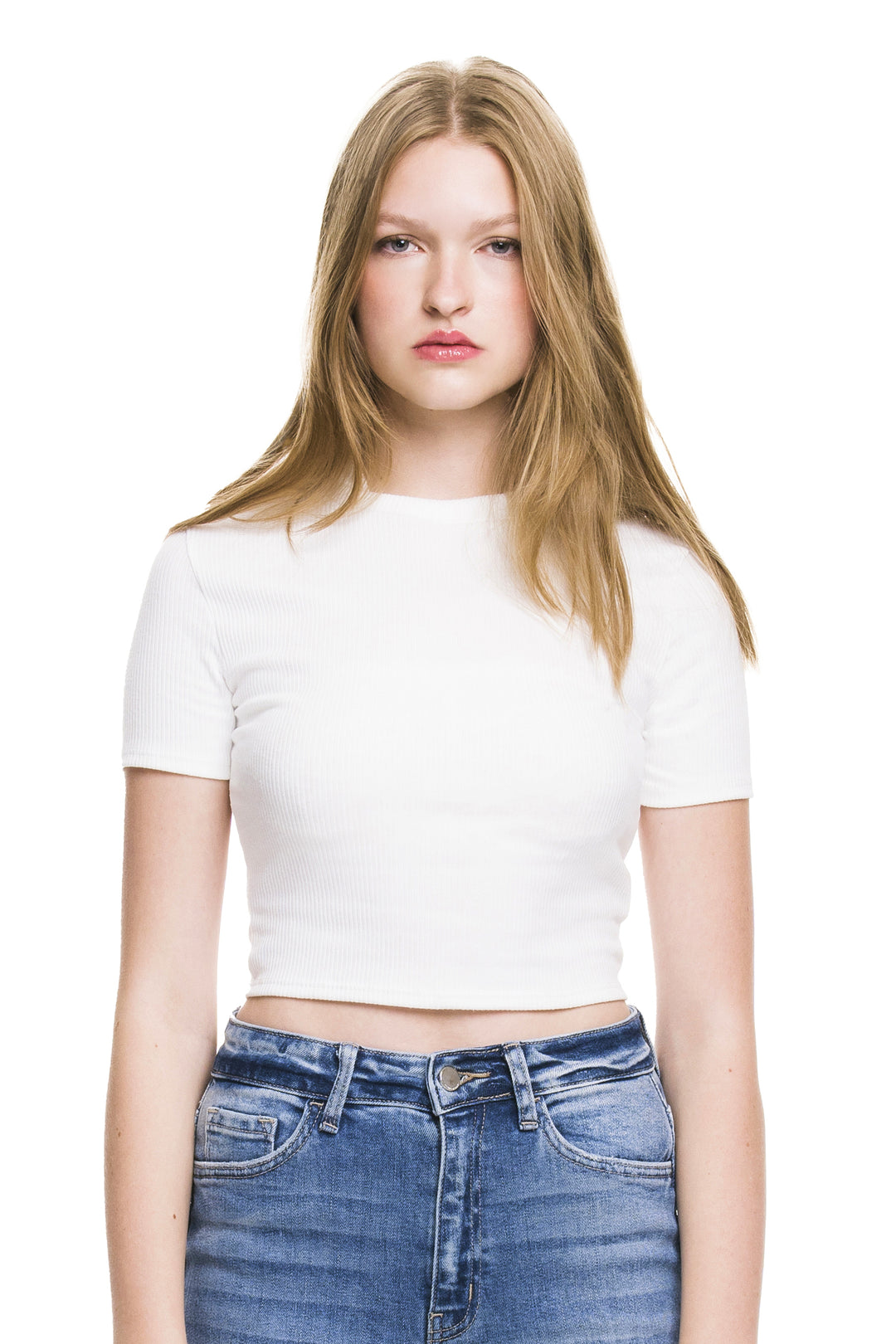 Keep It Cute Cropped Crew Neck Tee - Expressive Collective CO.