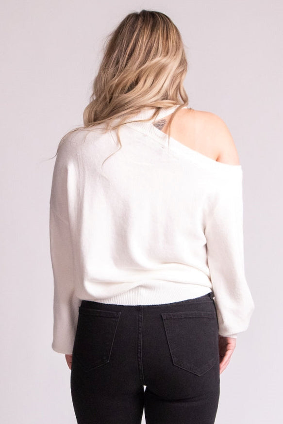 Kaylin Cut Out Sweater - Expressive Collective CO.