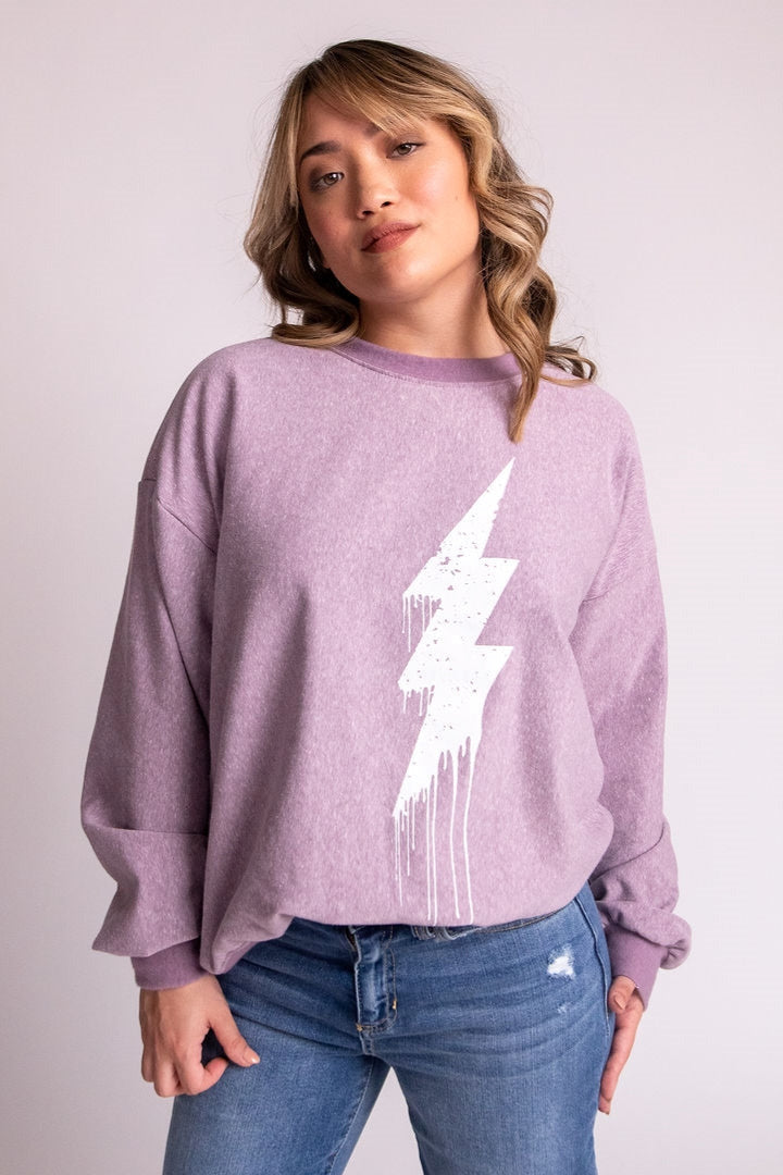 Dripping Thunder Sweatshirt - Expressive Collective CO.