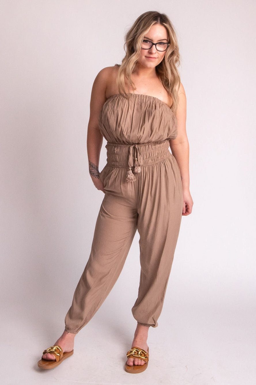 Joey Pleated Jumpsuit - Expressive Collective CO.