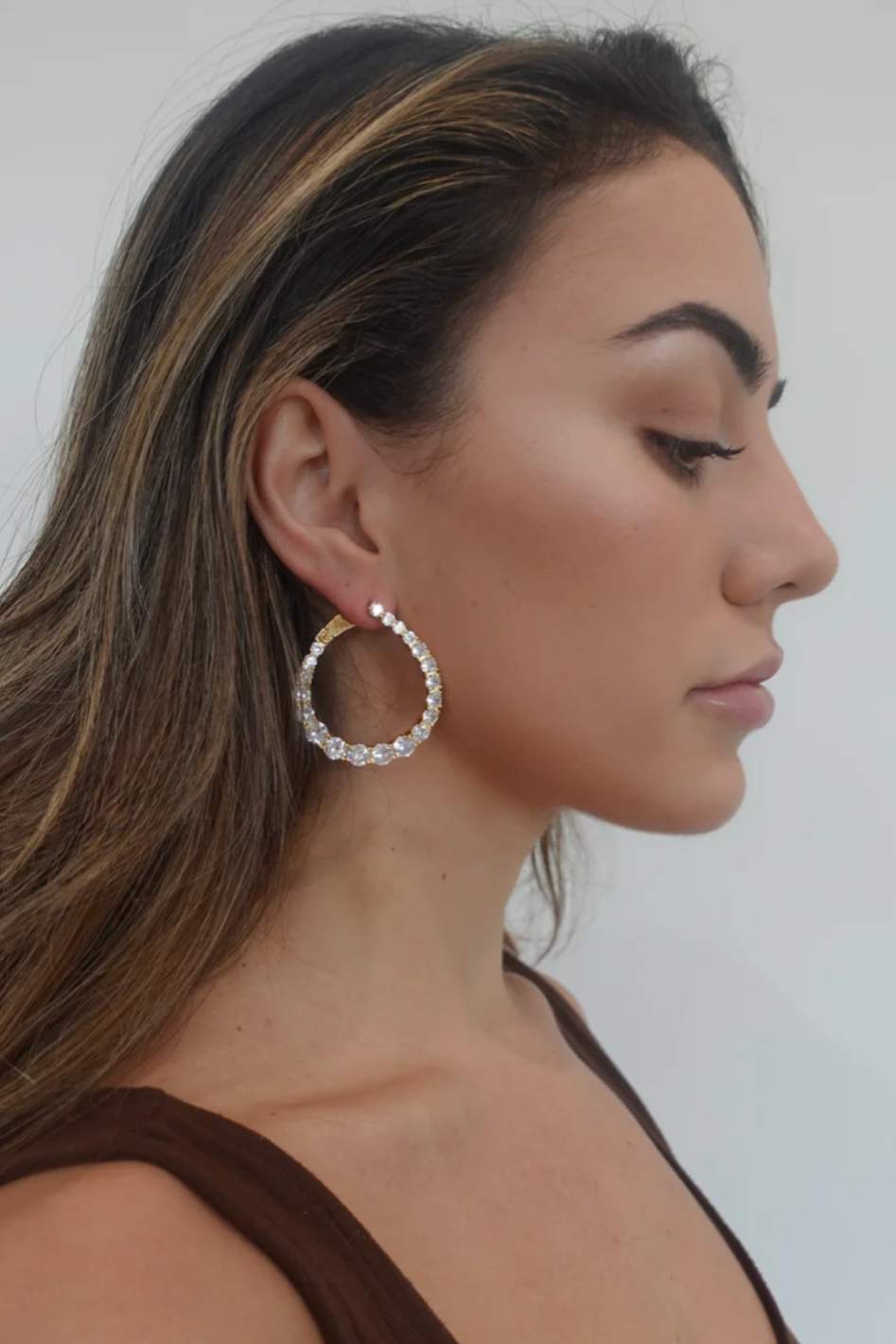 Naomi CZ Earring-Large - Expressive Collective CO.