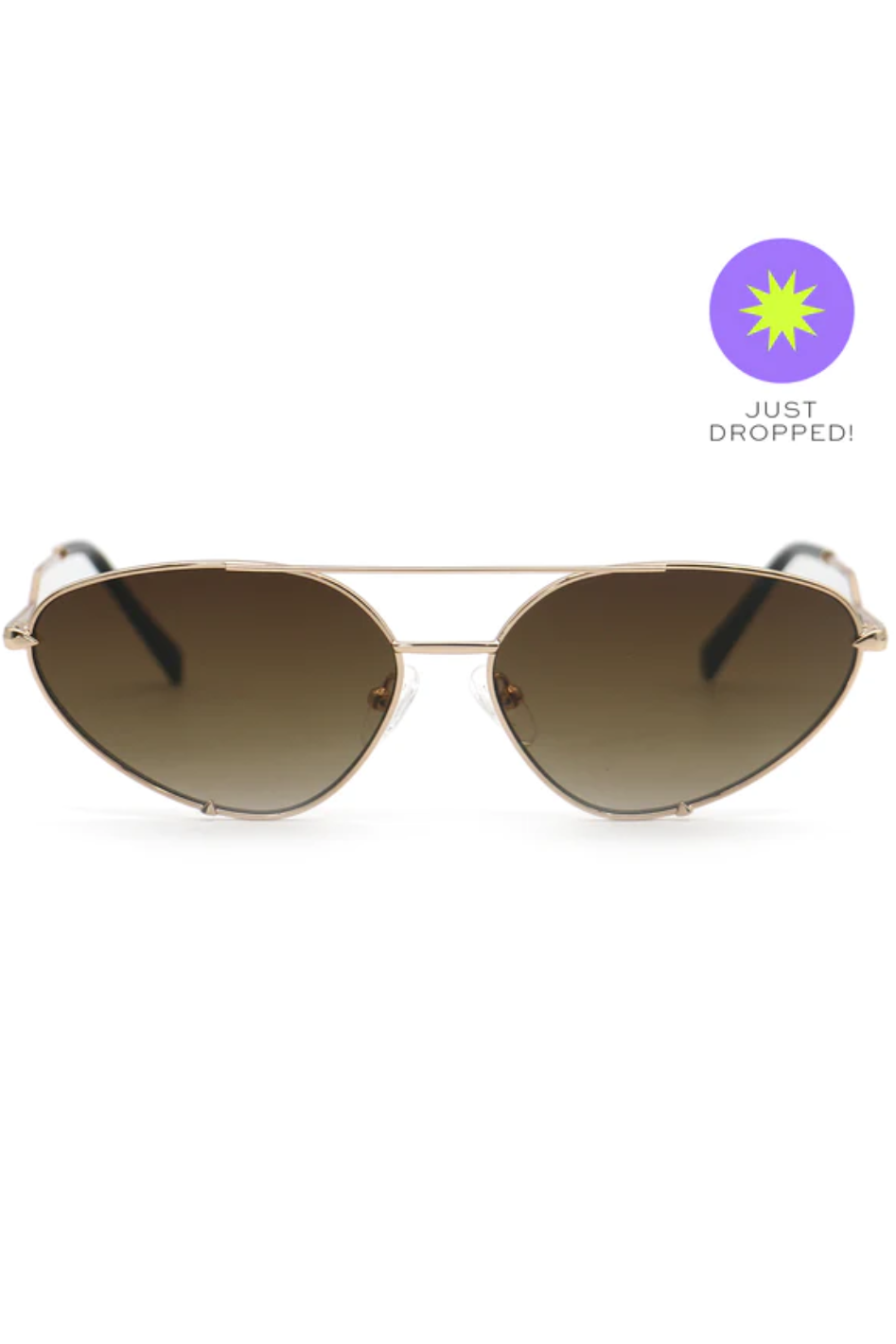Lucky Star Vintage Aviator Sunglasses - Faded Brown - Expressive Collective CO.